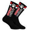 SneakFreaxx Chaussettes SNEAK PUPPY Noir-Rouge